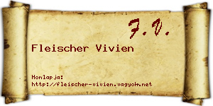 Fleischer Vivien névjegykártya